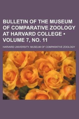 Cover of Bulletin of the Museum of Comparative Zoology at Harvard College