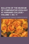 Book cover for Bulletin of the Museum of Comparative Zoology at Harvard College