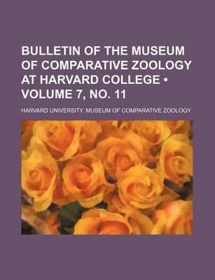 Cover of Bulletin of the Museum of Comparative Zoology at Harvard College