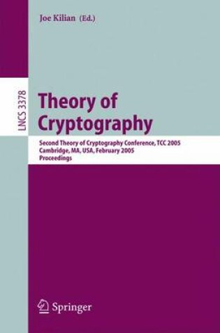 Cover of Theory of Cryptography