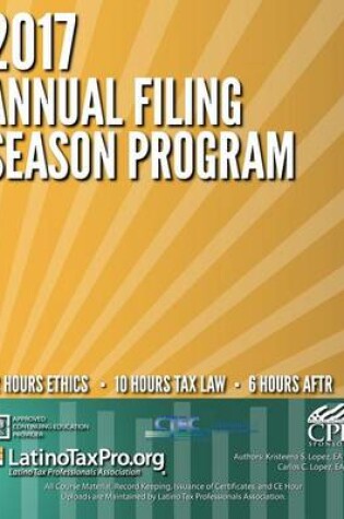 Cover of 2017 Annual Filing Season Program