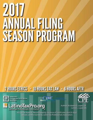 Book cover for 2017 Annual Filing Season Program