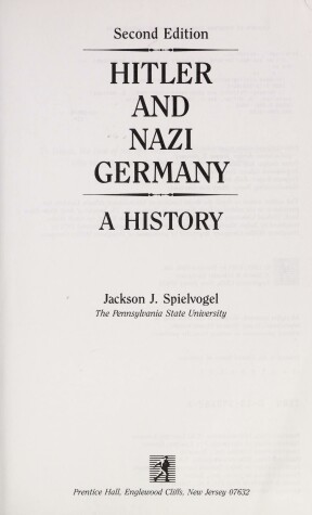 Book cover for Hitler Nazi Germany