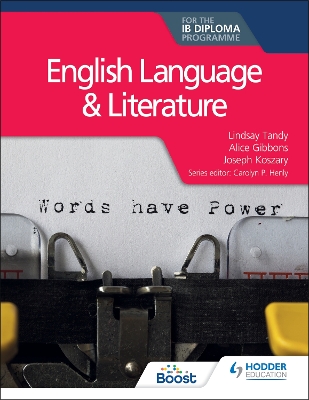 Book cover for English Language and Literature for the IB Diploma