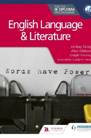 Cover of English Language and Literature for the IB Diploma