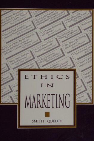 Cover of Ethics in Marketing