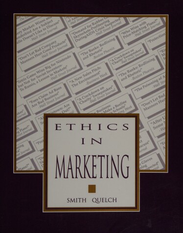 Book cover for Ethics in Marketing