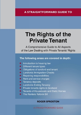 Book cover for A Straightforward Guide To The Rights Of The Private Tenant