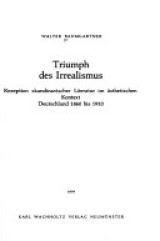 Cover of Triumph Des Irrealismus