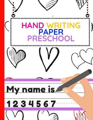 Book cover for Hand Writing Paper Preschool