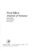 Book cover for Field Effects Analysis of Variance