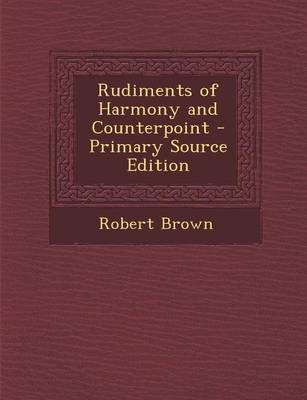 Book cover for Rudiments of Harmony and Counterpoint