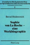 Book cover for Sophie Von La Roche - Eine Werkbiographie