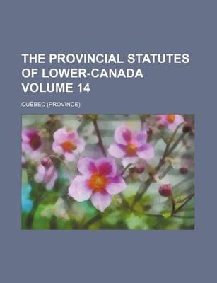 Book cover for The Provincial Statutes of Lower-Canada Volume 14