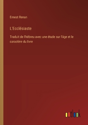 Book cover for L'Ecclésiaste