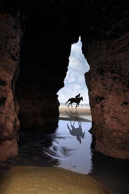 Book cover for Horse Galloping Pase Cave in Kerry Ireland Journal