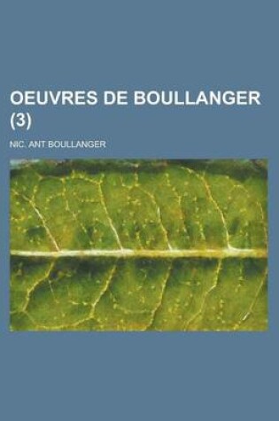 Cover of Oeuvres de Boullanger (3)