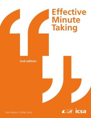 Book cover for Effective Minute Taking 2nd Edition