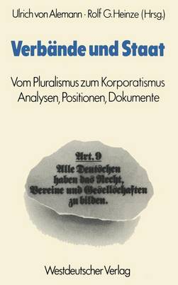 Book cover for Verbande Und Staat