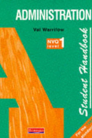 Cover of S/NVQ Administration Level 1 Student Handbook