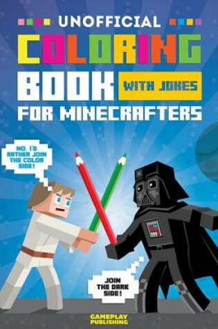 Cover of Unofficial Coloring Book with Jokes for Minecrafters