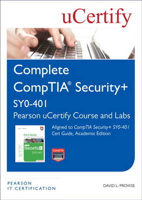 Book cover for CompTIA Security+ SY0-401 Pearson uCertify Course and Labs