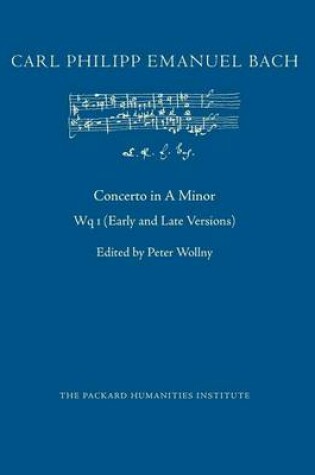 Cover of Concerto in A Minor, Wq 1
