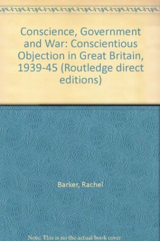 Cover of Conscience, Government and War