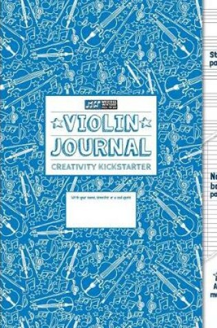 Cover of Violin Journal and Creativity Kickstarter (Blue)