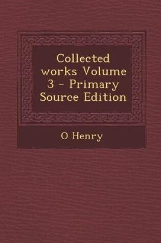 Cover of Collected Works Volume 3