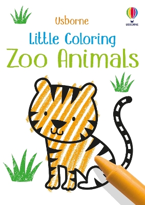 Book cover for Little Coloring Zoo Animals
