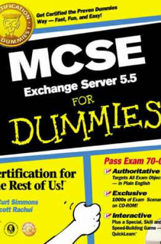 Cover of MCSE.Exchange Server 5.5 For Dummies