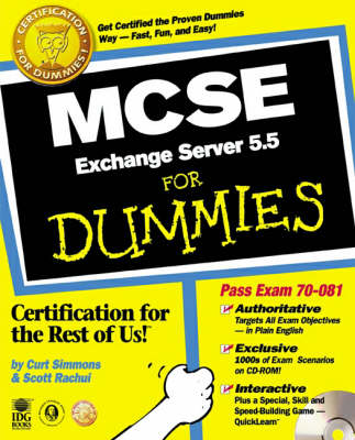 Book cover for MCSE.Exchange Server 5.5 For Dummies