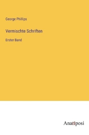 Cover of Vermischte Schriften