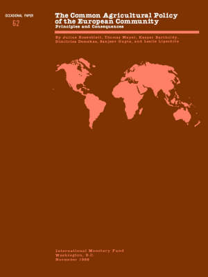 Cover of Common Agricultural Policy of the European Community