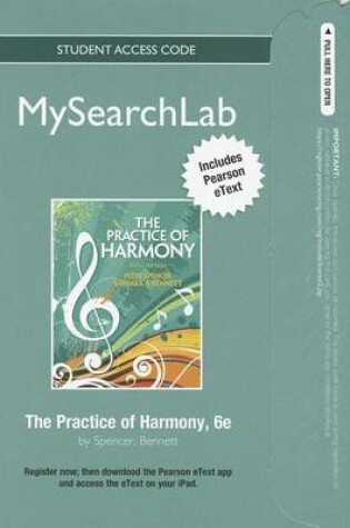 Cover of MyLab Search with Pearson eText -- Standalone Access Card -- for The Practice of Harmony