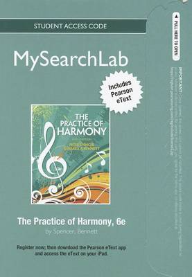 Book cover for MyLab Search with Pearson eText -- Standalone Access Card -- for The Practice of Harmony