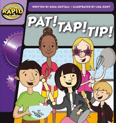 Book cover for Rapid Phonics Step 1: Pat! Tap! Tip! (Fiction)