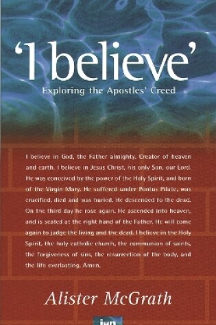 Cover of I believe