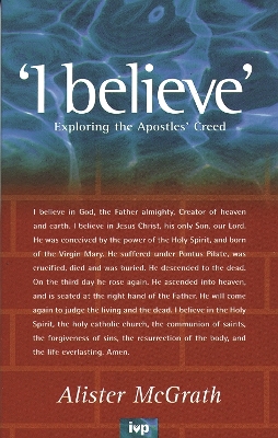 Book cover for I believe
