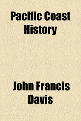 Book cover for Pacific Coast History