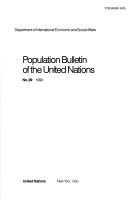Book cover for Population Bulletin of the United Nations