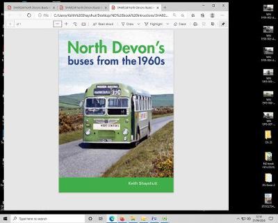 Book cover for North Devon's buses from the 1960s
