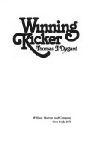 Cover of Winning Kicker