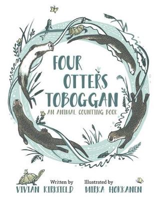 Book cover for Four Otters Toboggan an Animal Counting Book