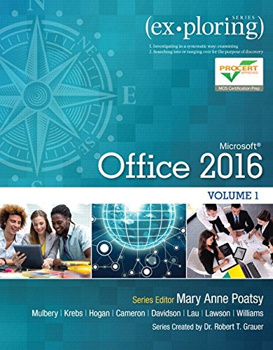 Book cover for Exploring Microsoft Office 2016 Volume 1; Mylab It with Pearson Etext--Access Card--For Exploring Microsoft Office 2016; Office 2016 Home 180-Day Trial