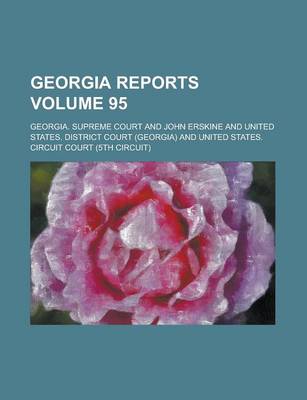 Book cover for Georgia Reports Volume 95