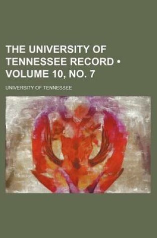 Cover of The University of Tennessee Record