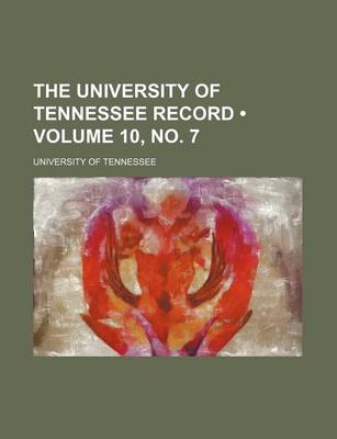 Book cover for The University of Tennessee Record