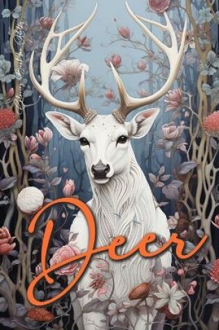 Cover of Deer Coloring Book for Adults